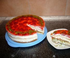 Erdbeertorte mit Knusperboden