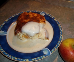 Apfel-Quark-Auflauf mit cremiger Vanillesoße