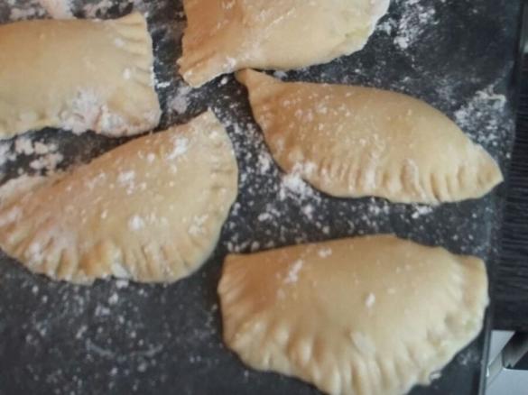 Russische Maultaschen mit Kartoffelbrei-füllung/ Wareneki