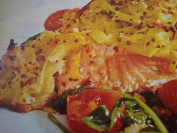 Lachs mit Kartoffel-Senf-Kruste