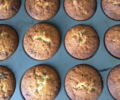 einfache Nuss-Schoko-Muffins