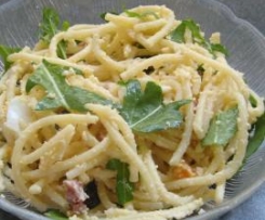 Carbonarasalat mit Rucola Rez d Tages 19.8.11