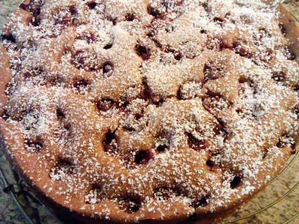 Eiweiss-Kirschkuchen, glutenfrei