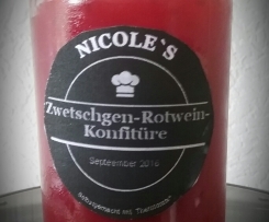 Zwetschgen-Rotwein-Konfitüre