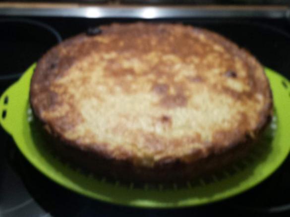 Reisfladen mit Ananas