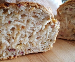 Zwiebel-Käse-Schinken-Brot