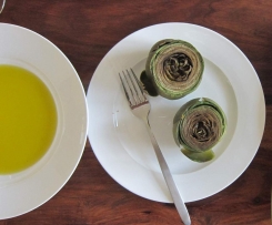 Gekochte Artischocken