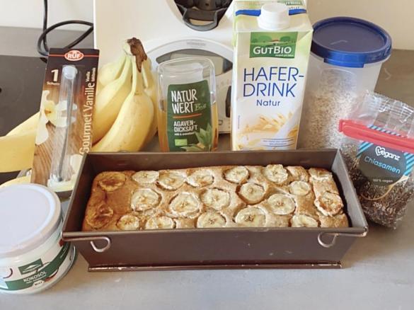 Bananenbrot, vegan (zuckerfrei)