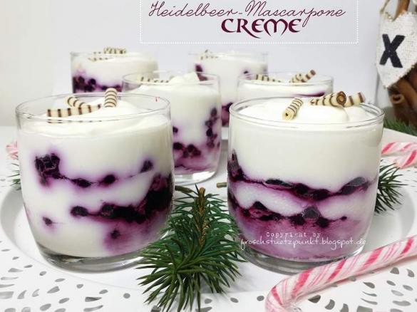 Heidelbeer-Mascarpone-Creme