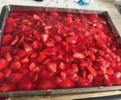 Erdbeerkuchen mit Paradiescreme