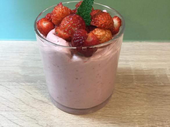 Erdbeermousse mit Agar-Agar