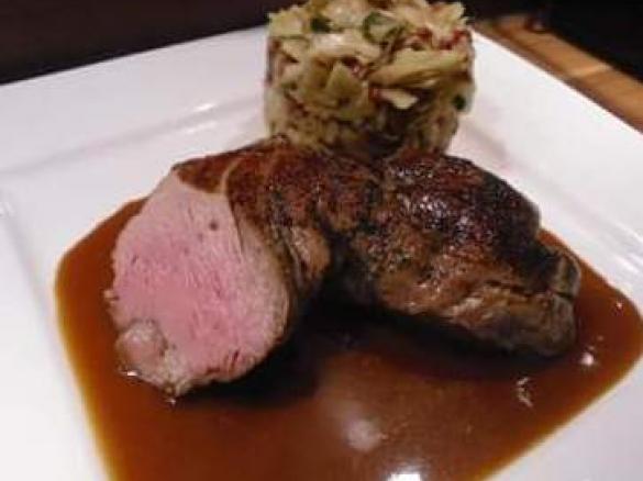 Ganze Schweinelende Sous Vide gegart