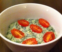 Spinat-Sahnesauce mit Parmesan