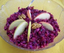 Variation von Winterlicher Rotkohlsalat