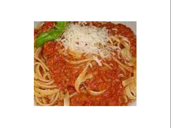 Bolognese mit Schuss