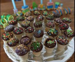 Kleine Kuchen in der Waffel