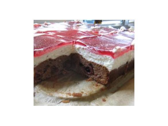 Nutellakuchen auf dem Blech