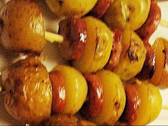 Spanische Kartoffelspieße