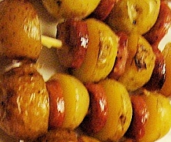 Spanische Kartoffelspieße