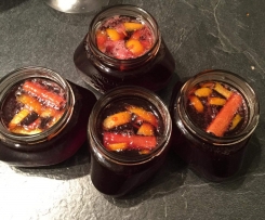 Variation von Glühweingelee  (ohne Alkohol)