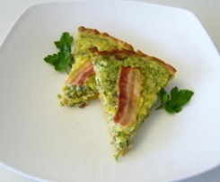 Petersilienkuchen mit Speck