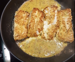 Gerrys Kabeljau-Loins in Sesam-Kräuter-Eihülle