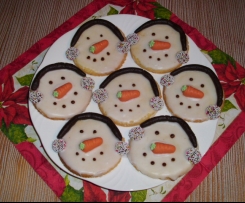 Schneemannkekse