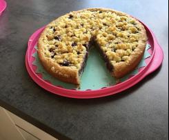 Mohn-Streusel Kuchen mit Kirschen