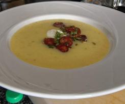 Mediterrane Kartoffelcreme-Suppe  mit Chorizo