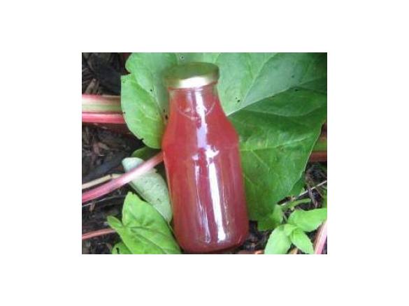 Sirup Rhabarbersirup aus Rhabarberschalen soo lecker