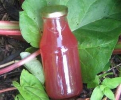 Sirup Rhabarbersirup aus Rhabarberschalen soo lecker