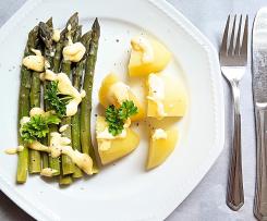 Spargel mit Zabaione All in One