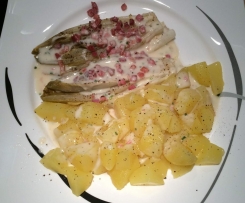 Variation von Chicorée mt Schinken, Kartoffeln und Sauce aus Finessen 1/2015