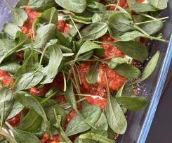 Vegetarische Lasagne mit Babyspinat
