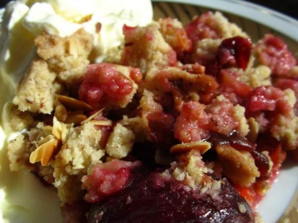 Zwetschgen-Nuss-Crumble