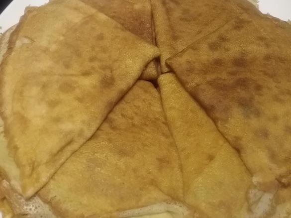 Variation russische Pfannkuchen süß.