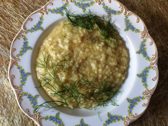 Fenchel- Zitronen- Risotto (vegan)