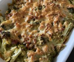 Spätzle-Auflauf mit Brokkoli