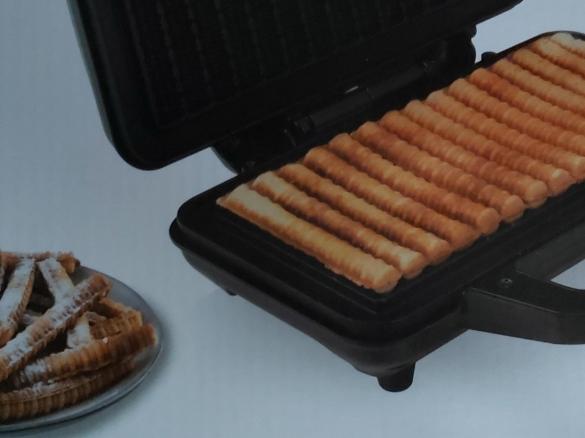 Vanille-Waffeln im Pommes-Style