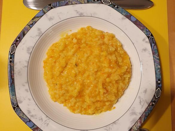 Variation Karotten-Risotto