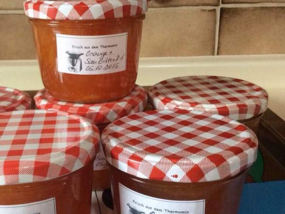 Orangenmarmelade mit San bitter