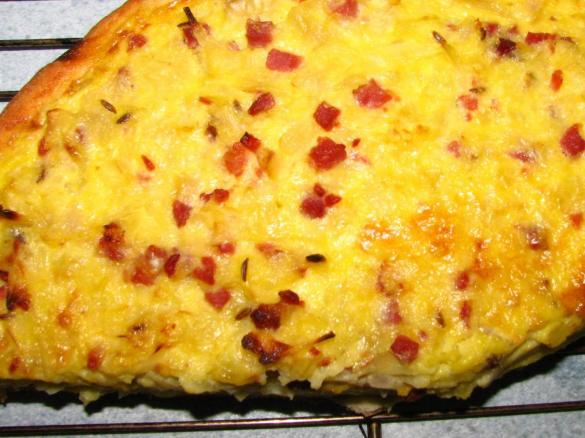 Zwiebelkuchen ala Oma für 2 Personen