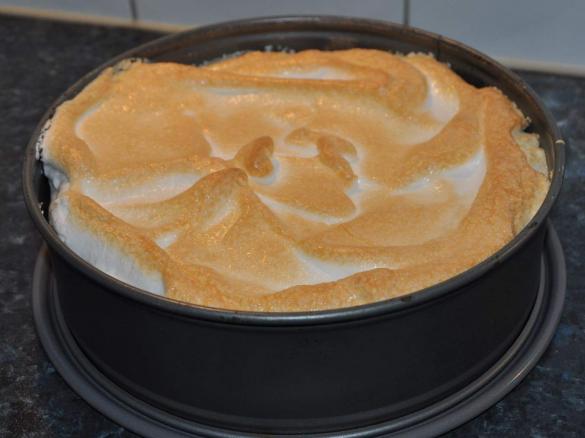 Rhabarber Baiser Kuchen