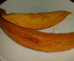 Kürbisspalten aus dem Backofen