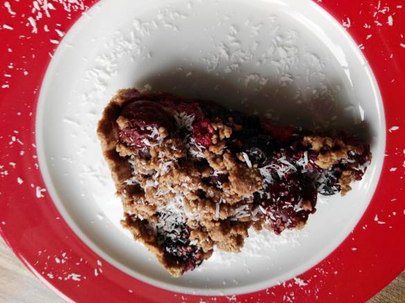Vollwert Beerencrumble - Beerentarte
