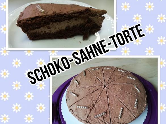 Schoko-Sahne-Torte für Kristin