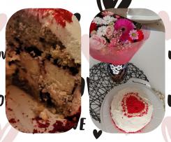 Kokos-Kirsch-Torte mit Käsekuchen