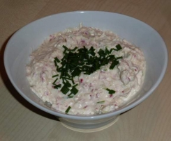 Radieschen-Frischkäse-Dip