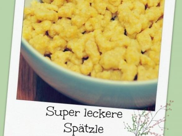goldgelbe Spätzle – genial, einfach