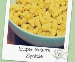 goldgelbe Spätzle – genial, einfach